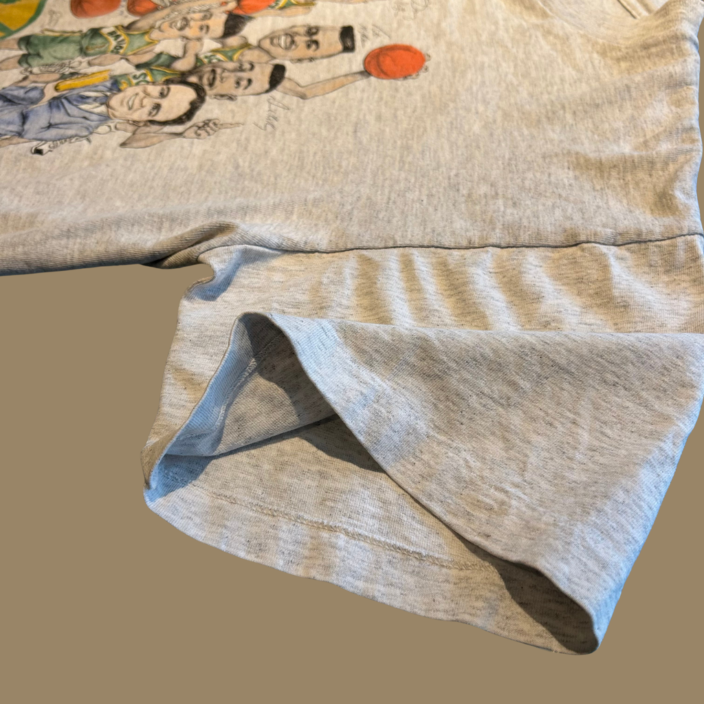 90s Seattle Supersonics Caricature Shirt - M/L
