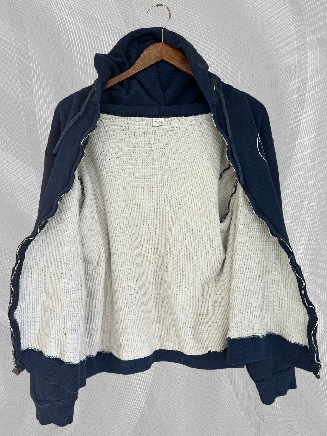 60s Carnegie-Mellon Thermal-Lined Hoodie - M/L