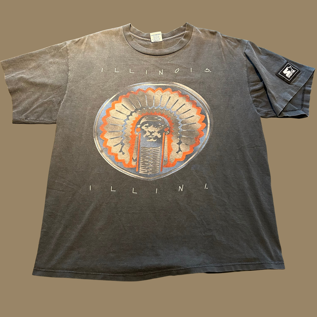 90s Faded University of Illinois Fighting Illini Shirt - L/XL