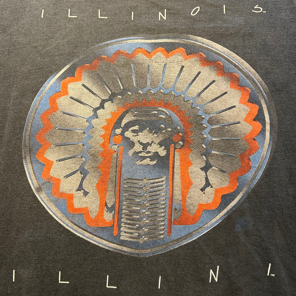 90s Faded University of Illinois Fighting Illini Shirt - L/XL