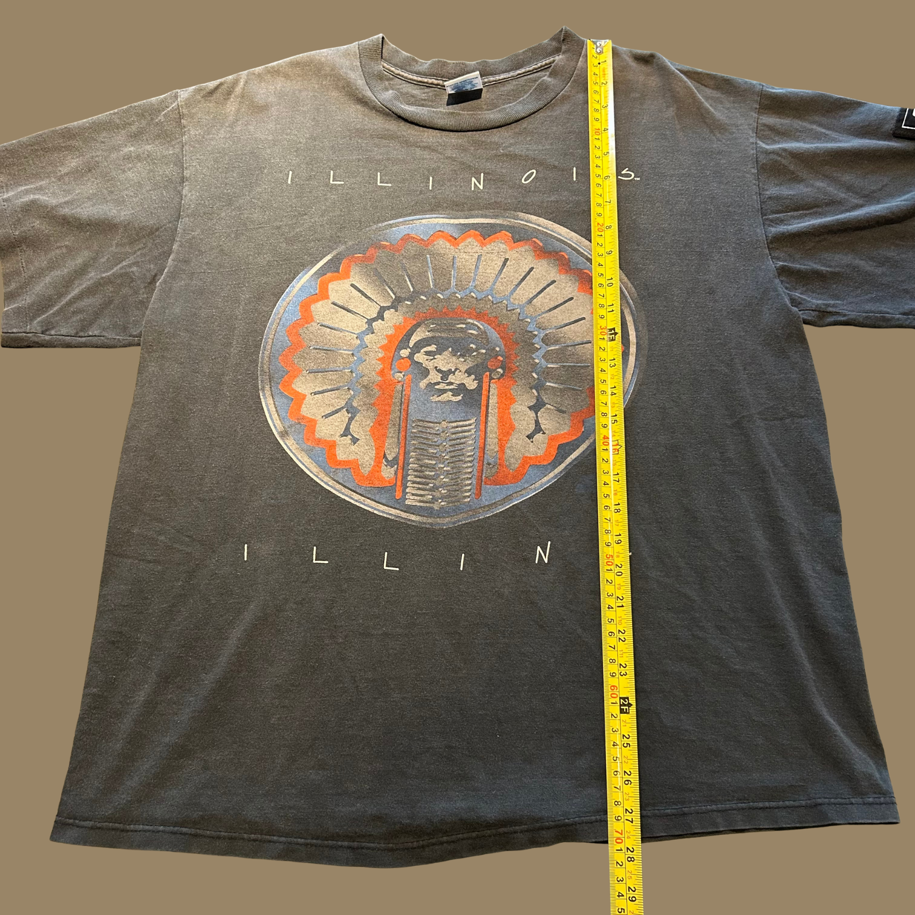90s Faded University of Illinois Fighting Illini Shirt - L/XL