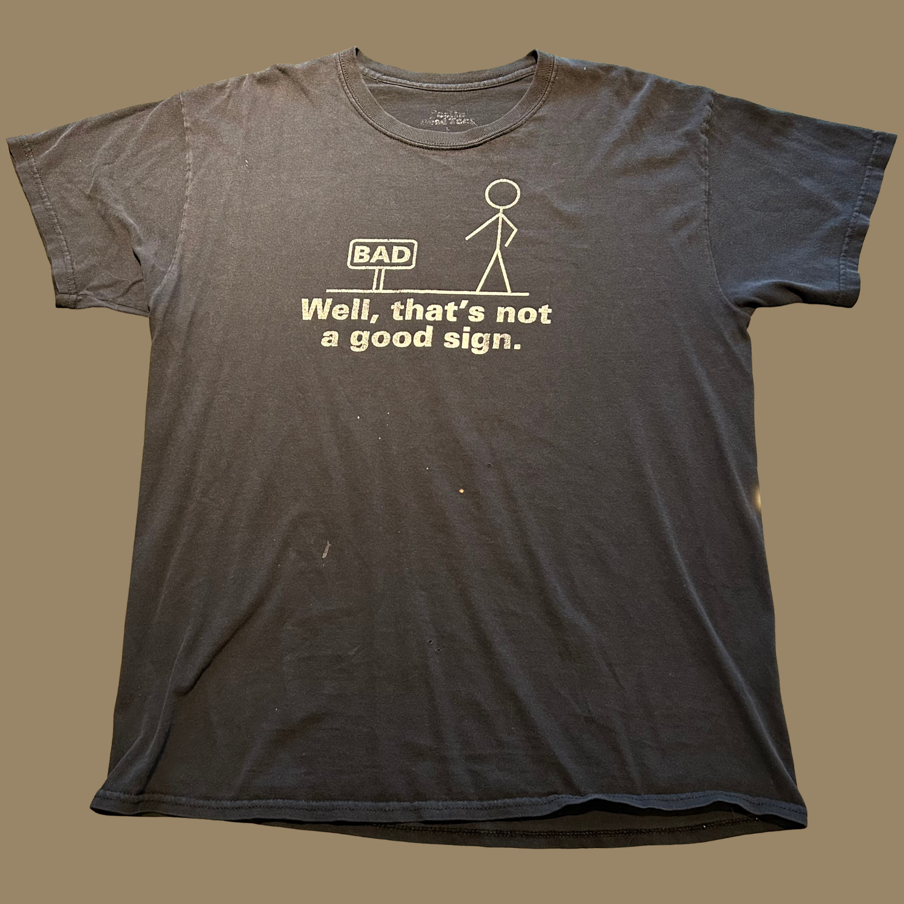 00s Bad Sign Humor Shirt - M/L