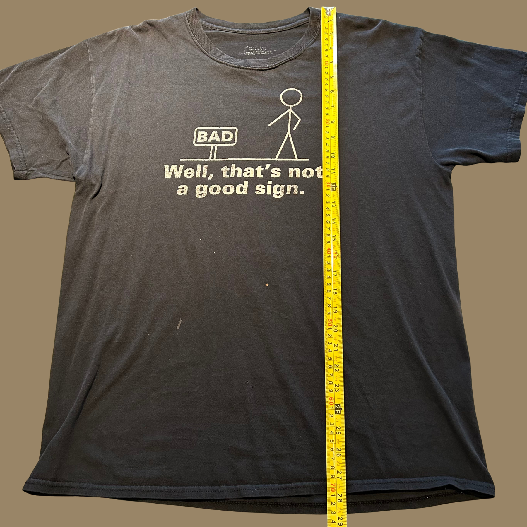 00s Bad Sign Humor Shirt - M/L