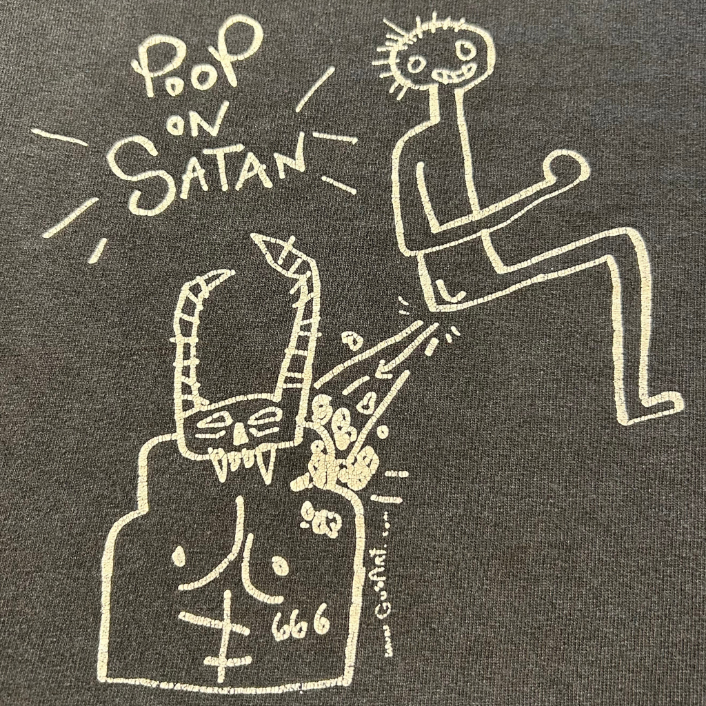 00s Faded Poop on Satan Shirt - L/XL
