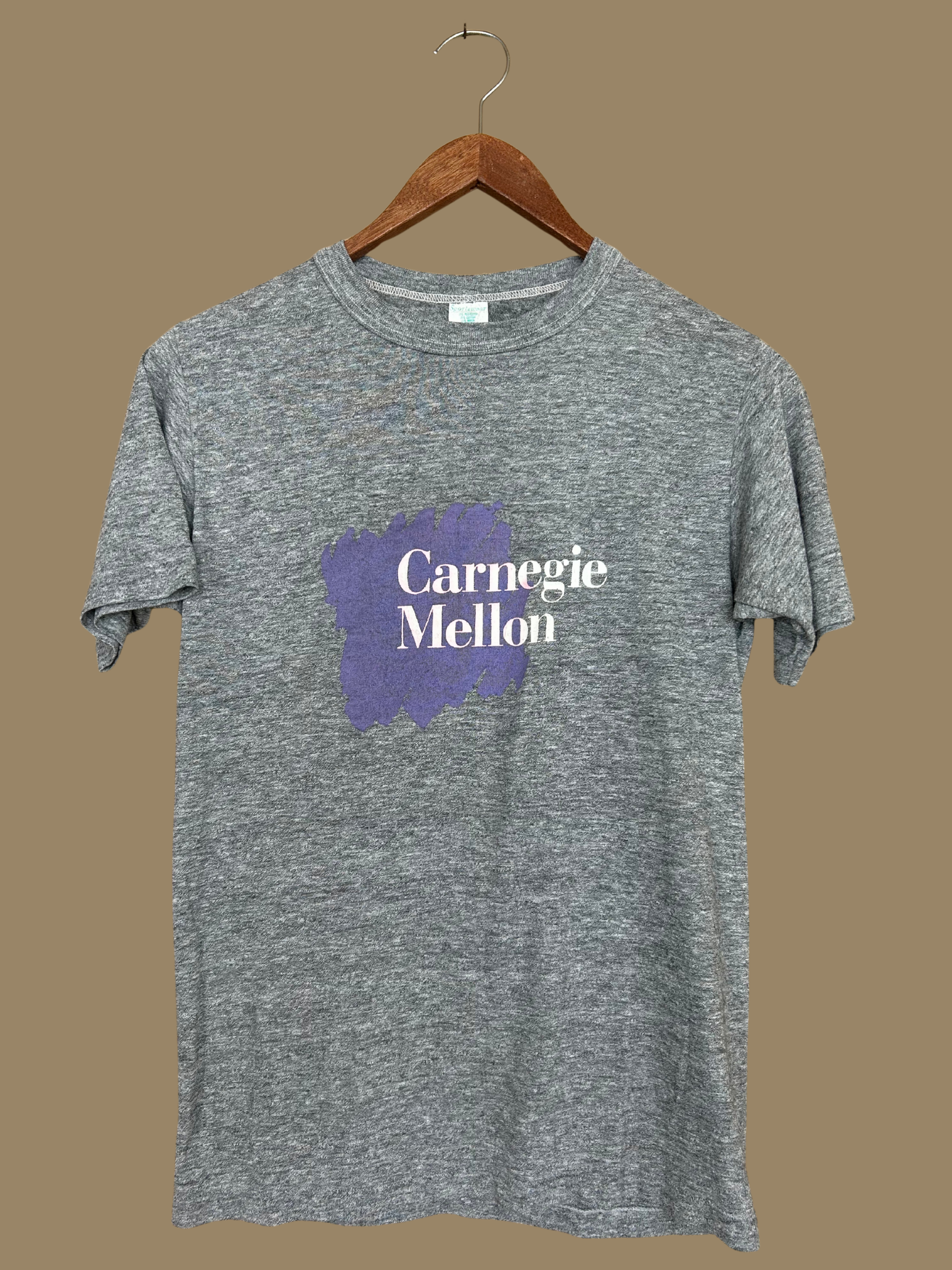 80s Purple Box Logo Shirt - S/M