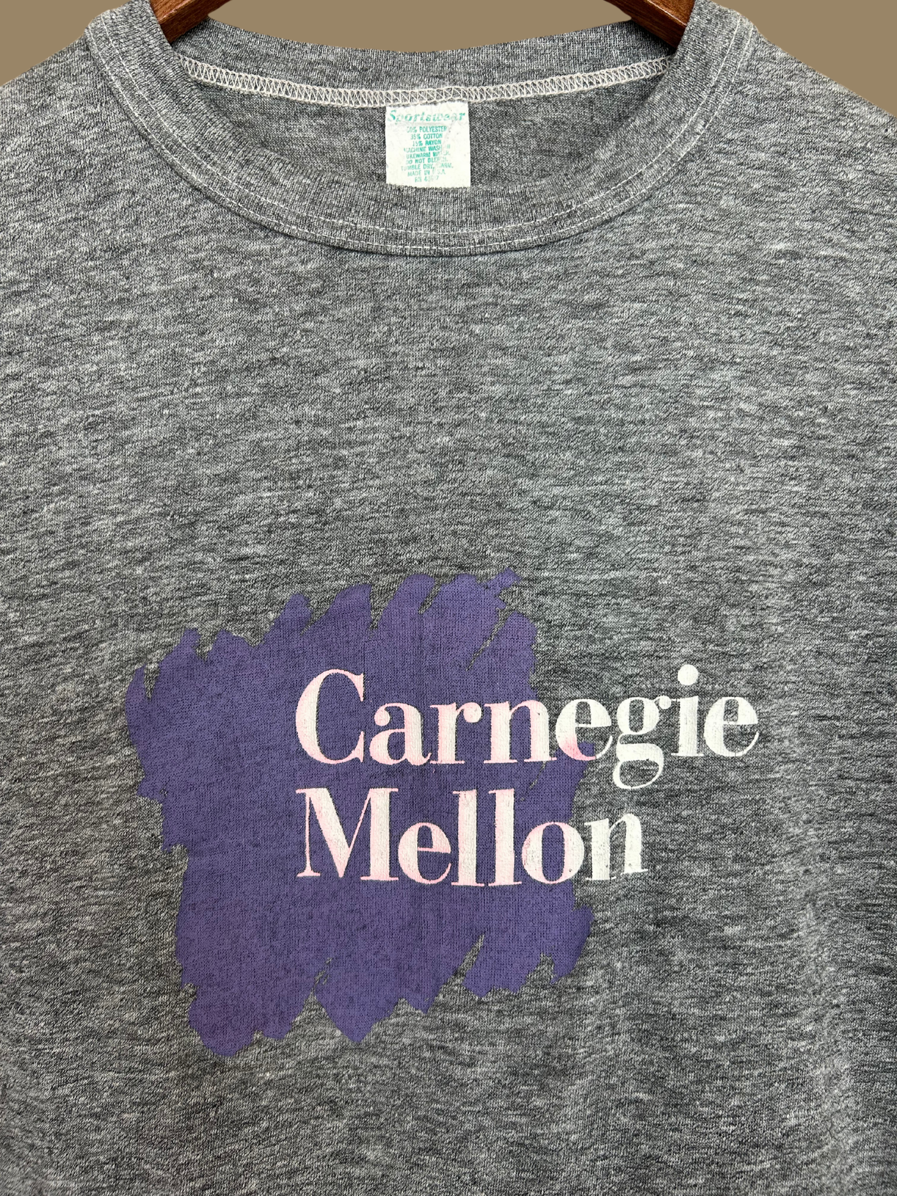 80s Purple Box Logo Shirt - S/M