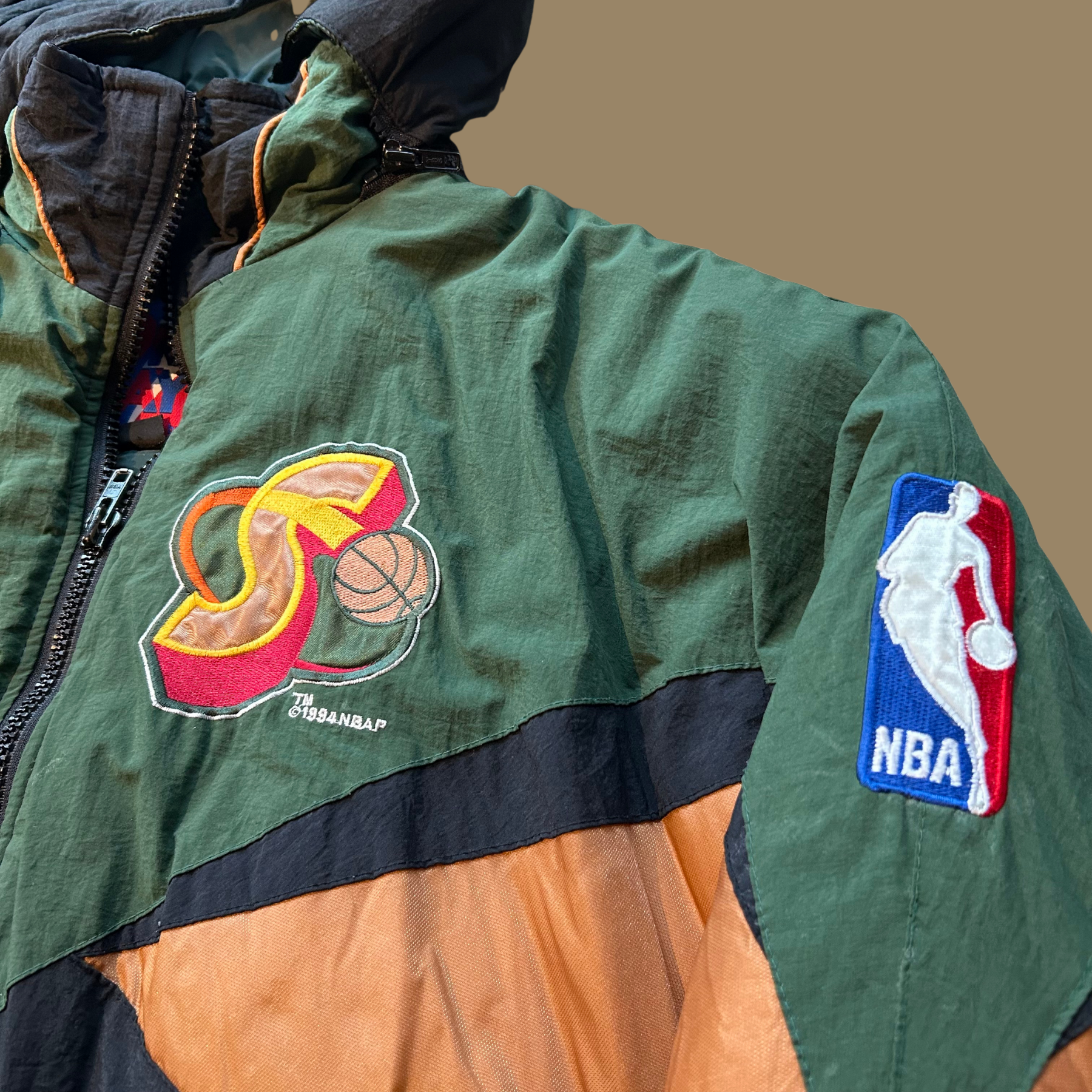 90s Seattle Sonics Jacket - L/XL