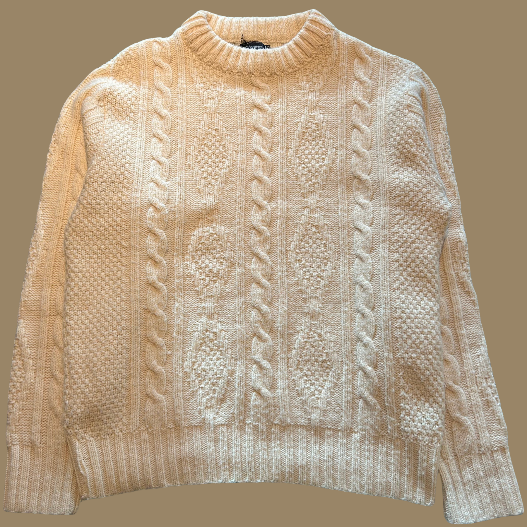 80s JC Penney Cable Knit Sweater - M/L