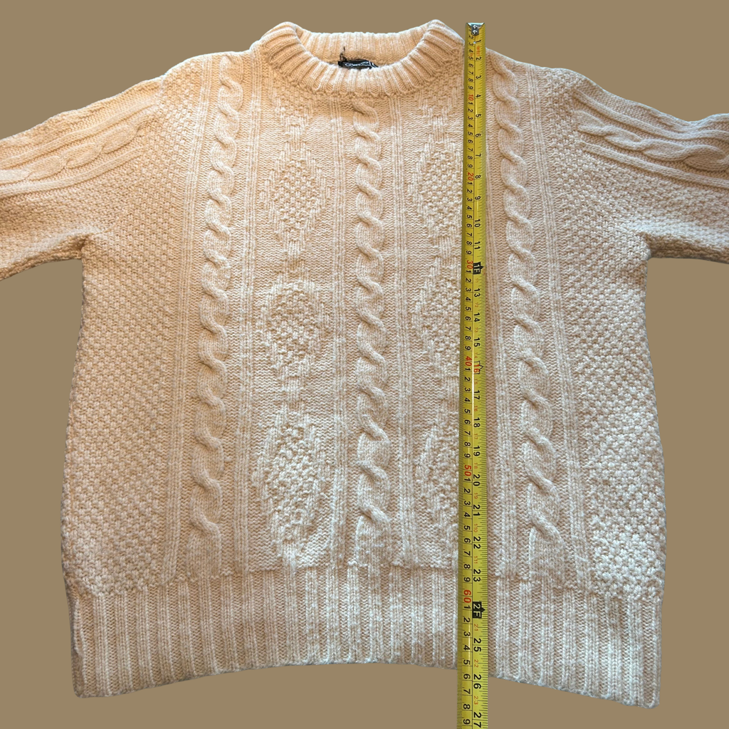 80s JC Penney Cable Knit Sweater - M/L