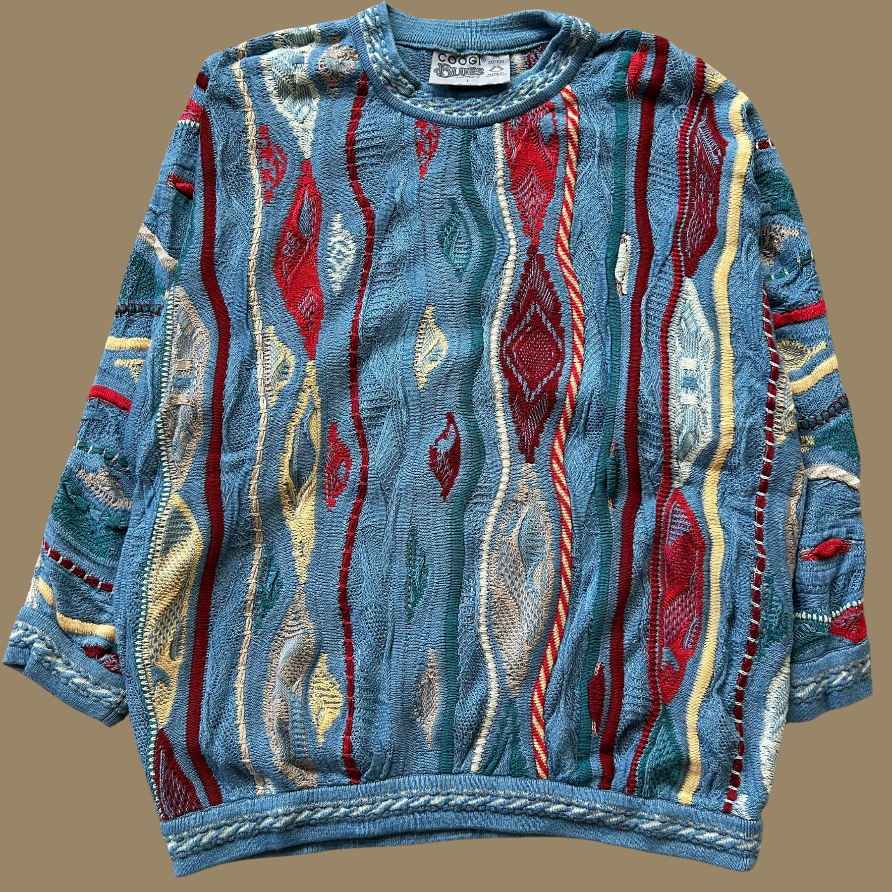 90s Coogi Blues Sweater - L/XL