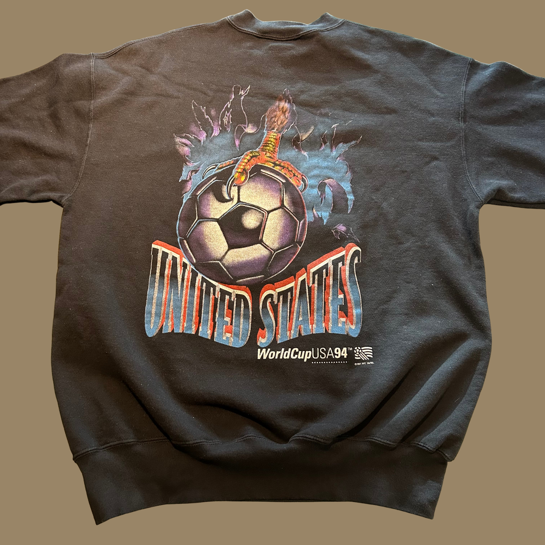 1994 Nutmeg World Cup USA Eagle Sweatshirt - L/XL – Oak Brook 1994 Nutmeg World Cup USA Eagle Sweatshirt - L/XL – Oak Brook