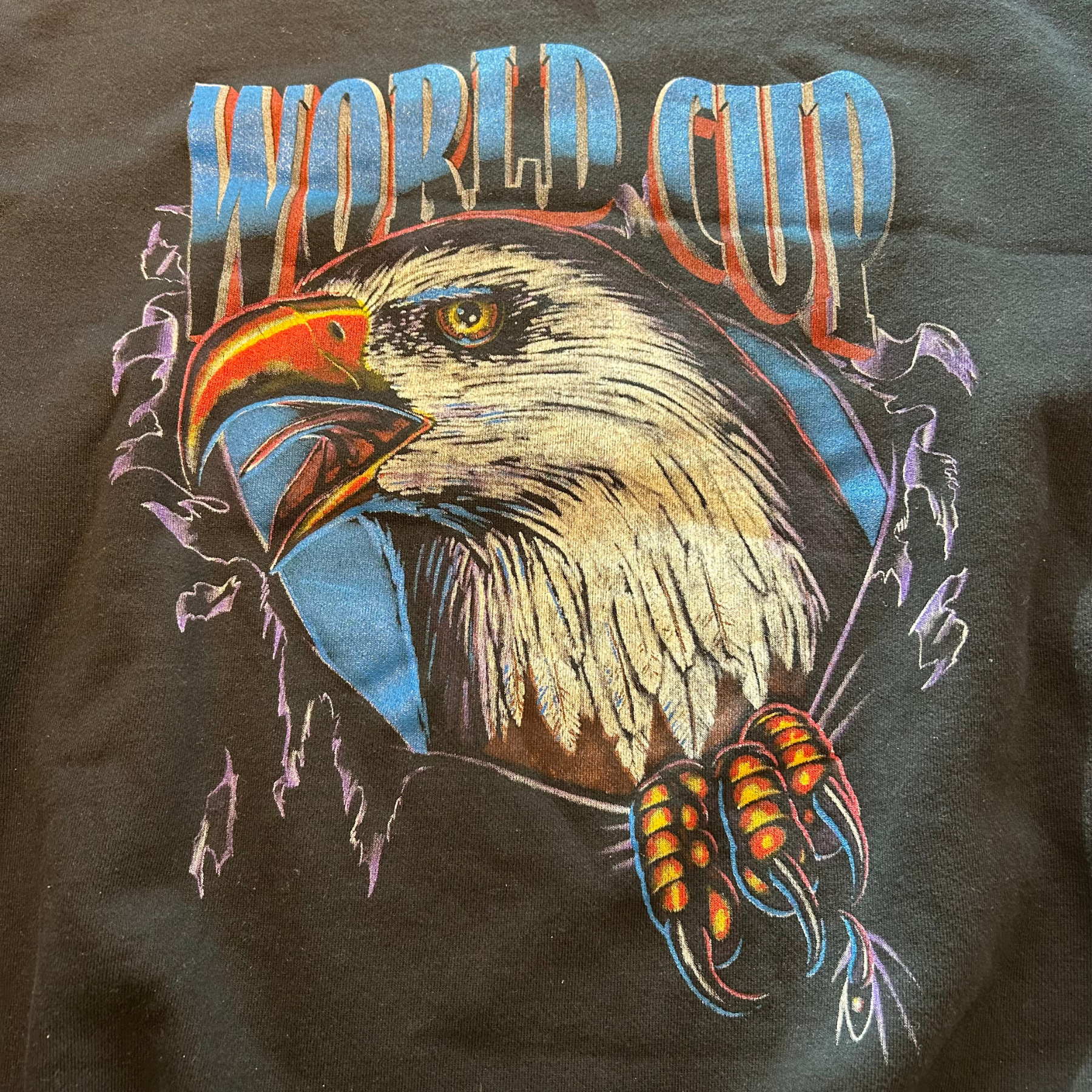1994 Nutmeg World Cup USA Eagle Sweatshirt - L/XL – Oak Brook 1994 Nutmeg World Cup USA Eagle Sweatshirt - L/XL – Oak Brook