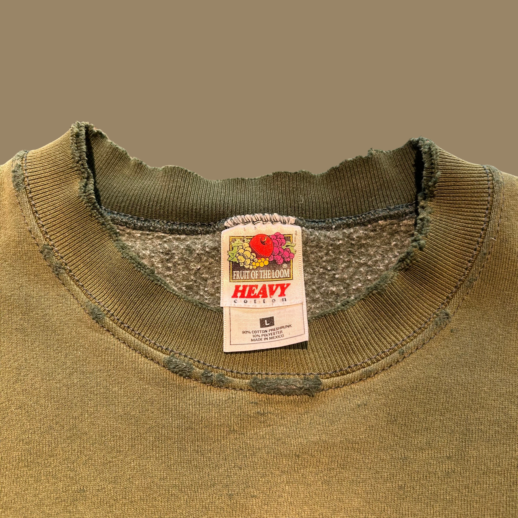 90s Sunfaded Distressed Fishing Sweatshirt - L/XL